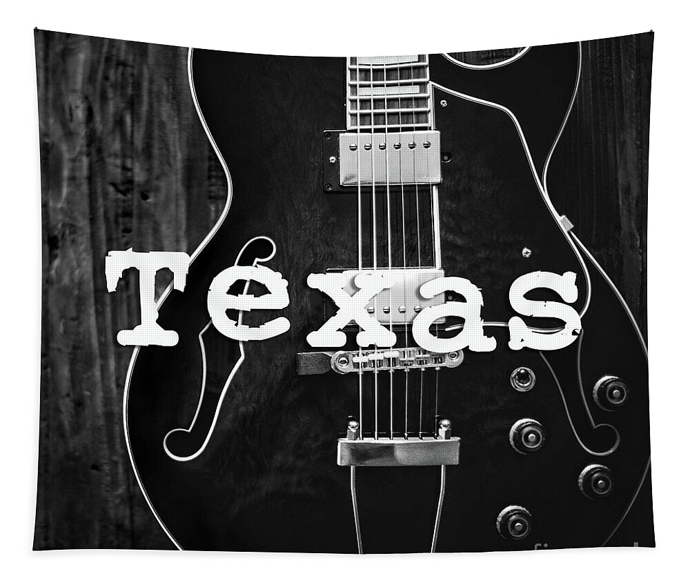 Texas Tapestry featuring the photograph Texas Guitar by Edward Fielding