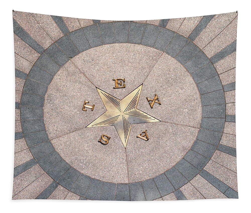 Austin Tapestry featuring the photograph Texas Star on the Rotunda Floor by David and Carol Kelly