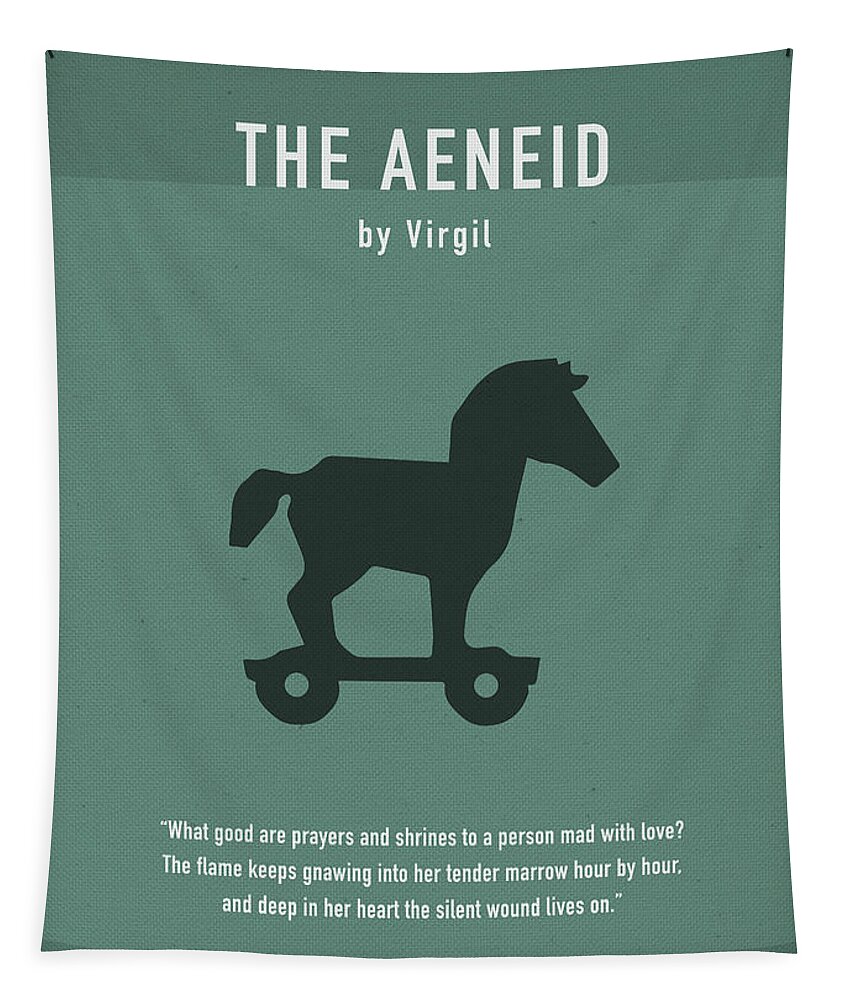 The Aeneid Tapestry featuring the mixed media The Aeneid by Virgil Greatest Books Series 028 by Design Turnpike