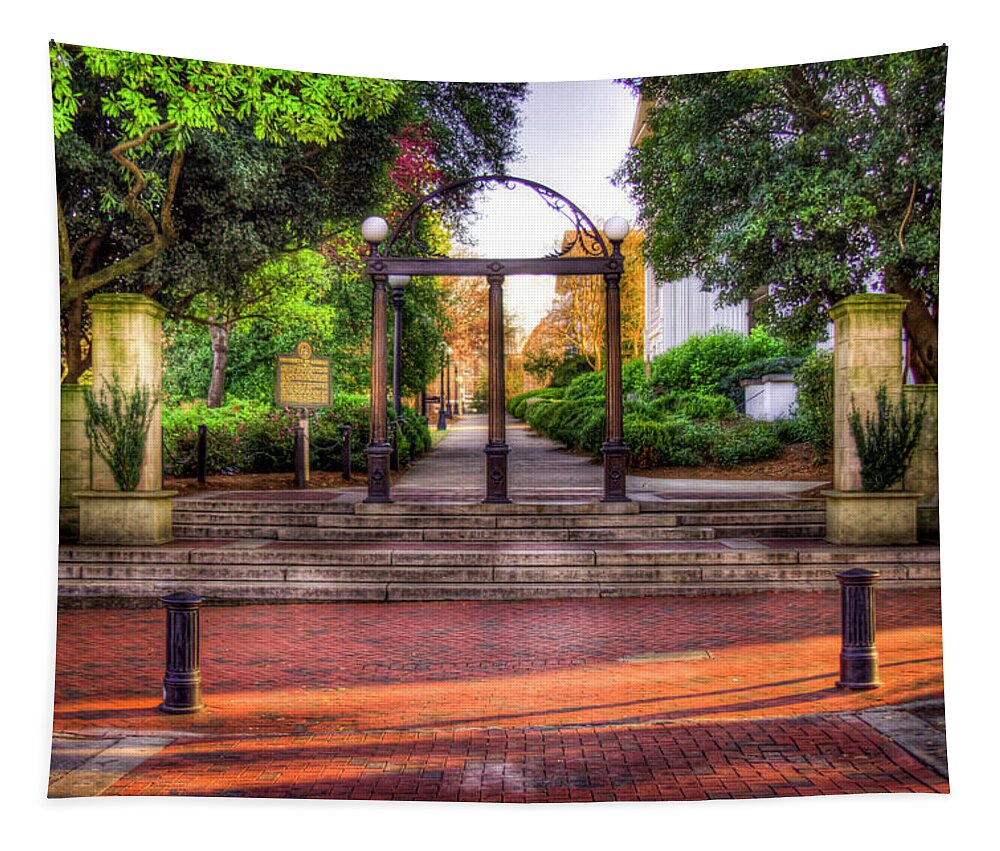 Reid Callaway The Uga Arch Images Tapestry featuring the photograph Athens GA The Arch 4 University Of Georgia Arch Art by Reid Callaway