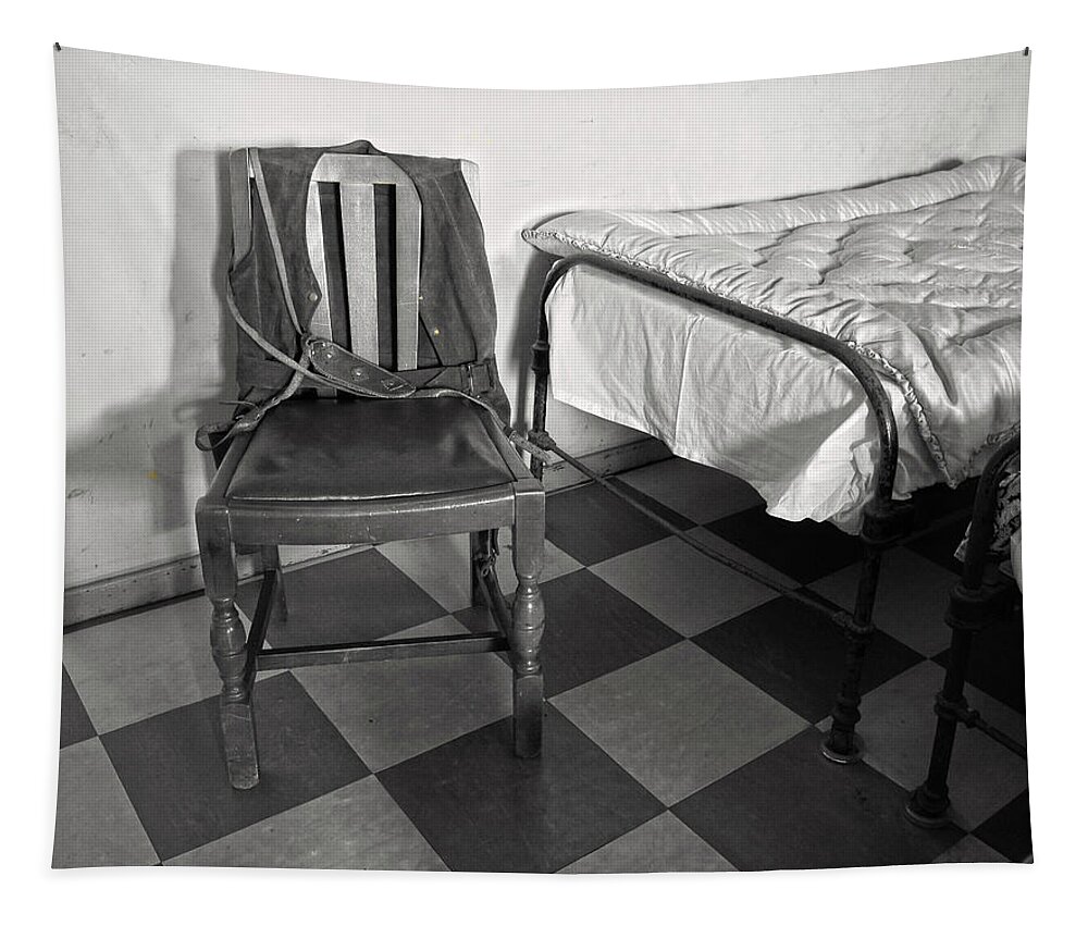 The Art Of Welfare Tapestry featuring the photograph The Art of Welfare. Bed chair. by Elena Perelman