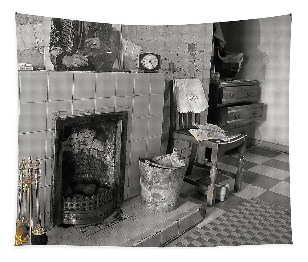 Art Tapestry featuring the photograph The Art of Welfare. Recent history. by Elena Perelman