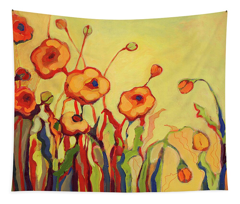 Floral Tapestry featuring the painting The Beckoning by Jennifer Lommers