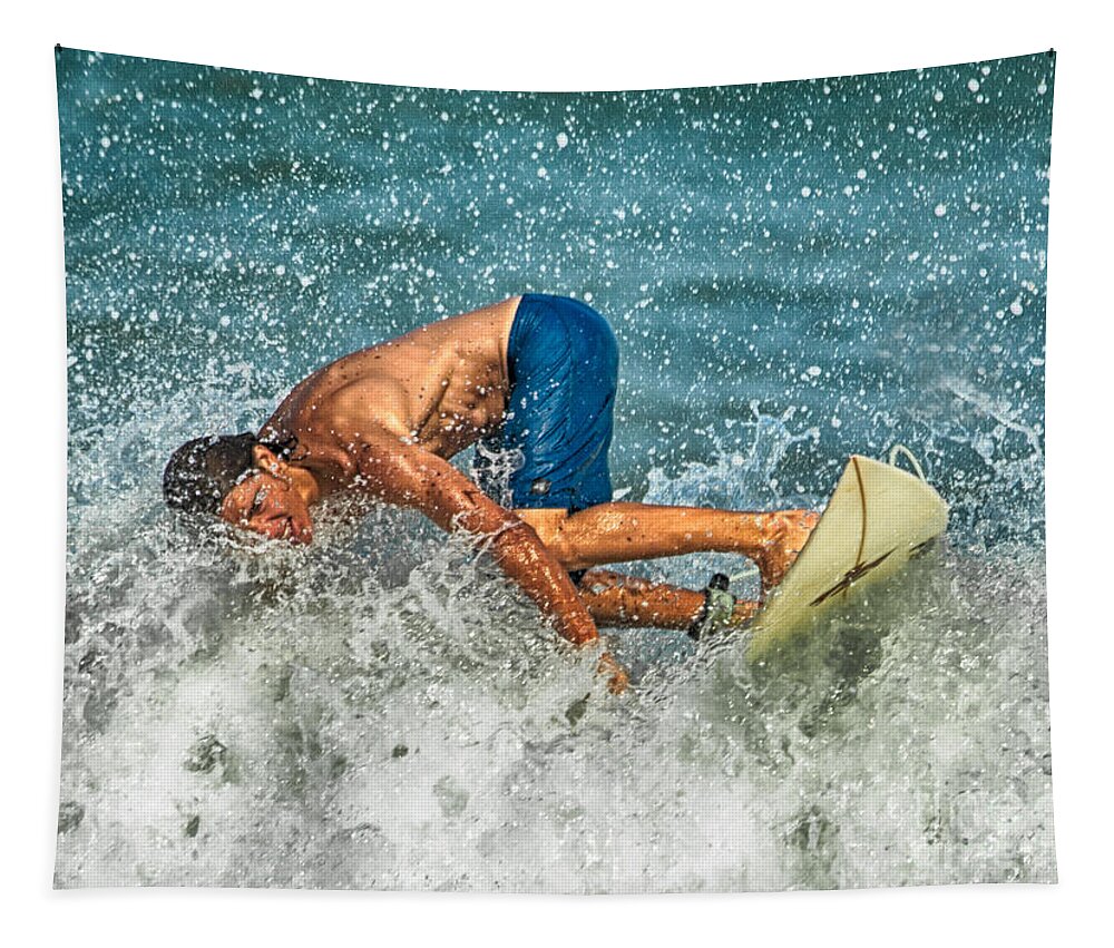Beach Tapestry featuring the photograph The Big Lean by Eye Olating Images