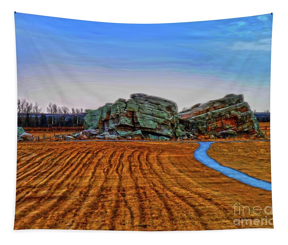 Erratic Tapestry featuring the photograph The Big Rock - HDR by Al Bourassa