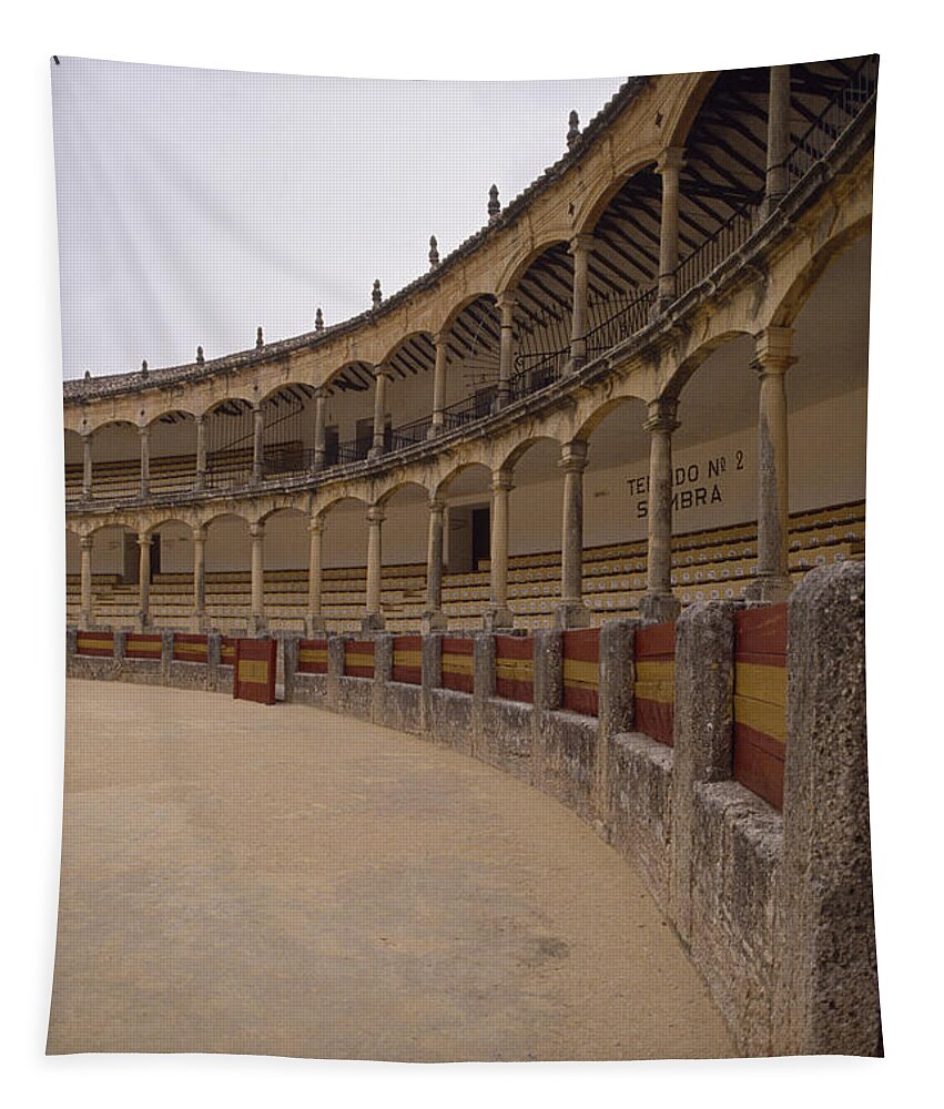 Spain Tapestry featuring the photograph The Bullring by Shaun Higson