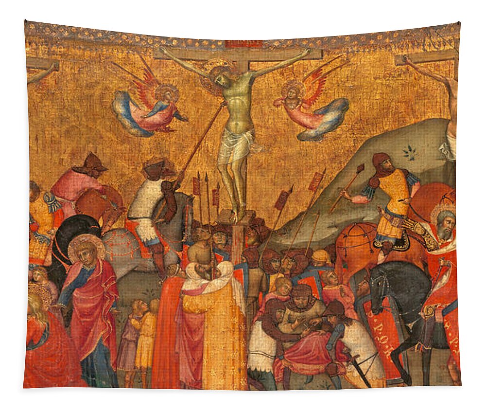 Andrea Di Bartolo Tapestry featuring the painting The Crucifixion by Andrea di Bartolo
