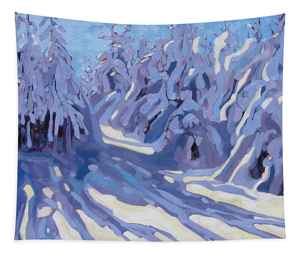 782 Tapestry featuring the painting The Day After the Storm by Phil Chadwick