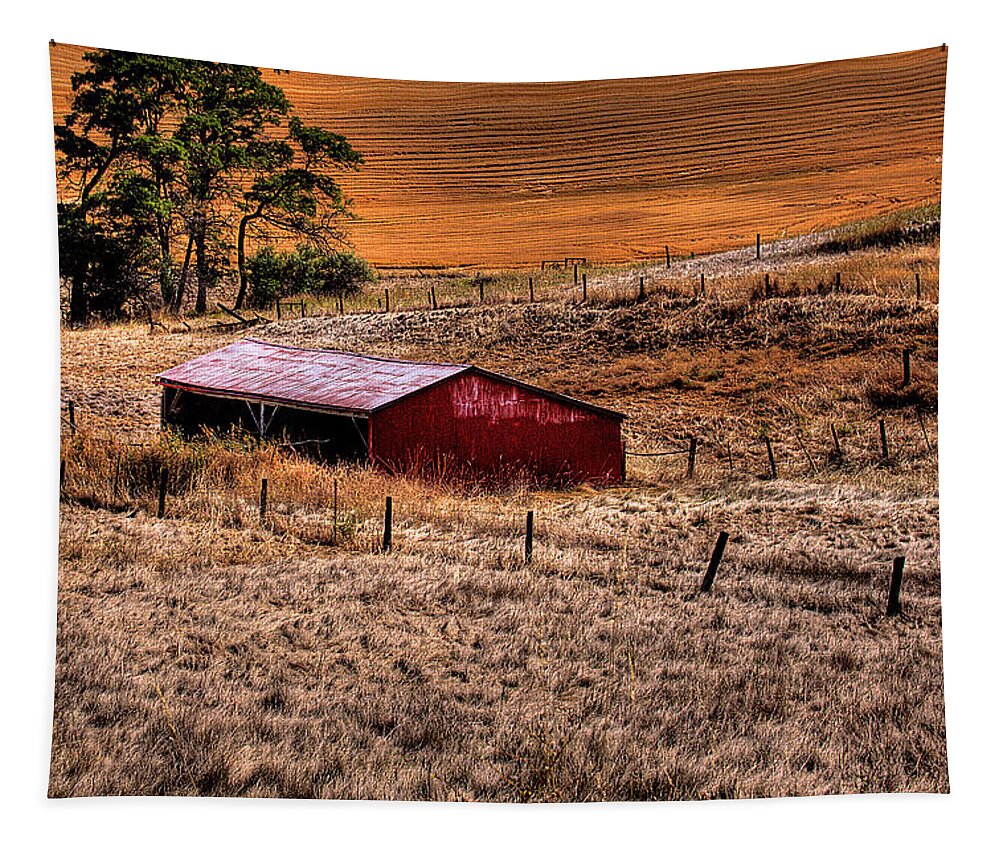 Landscape Tapestry featuring the photograph The Farm by David Patterson