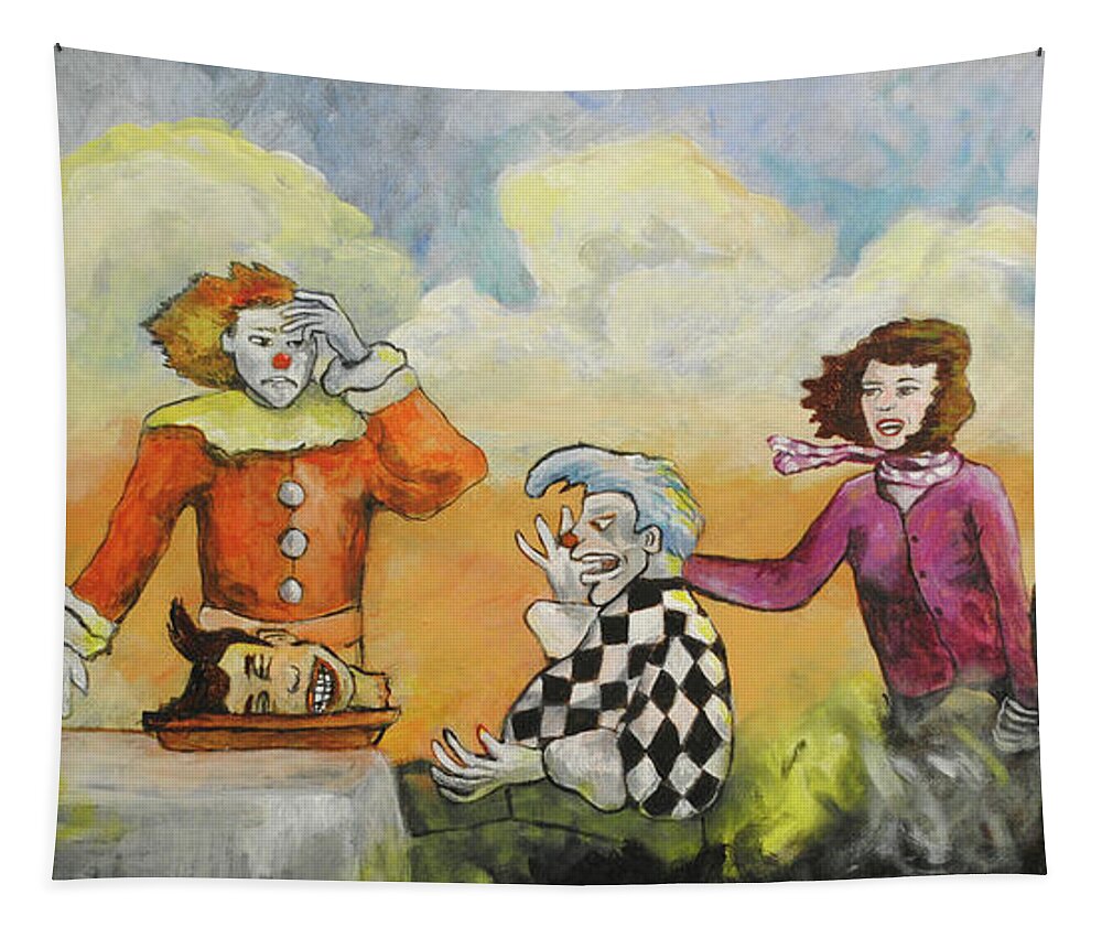 Nightmares Tapestry featuring the painting The Final Separation by Patricia Arroyo