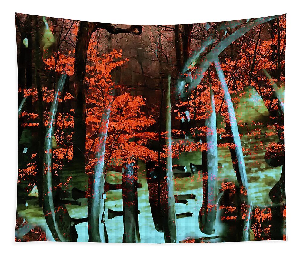 Forest Tapestry featuring the photograph The Forest by Peggy Dietz