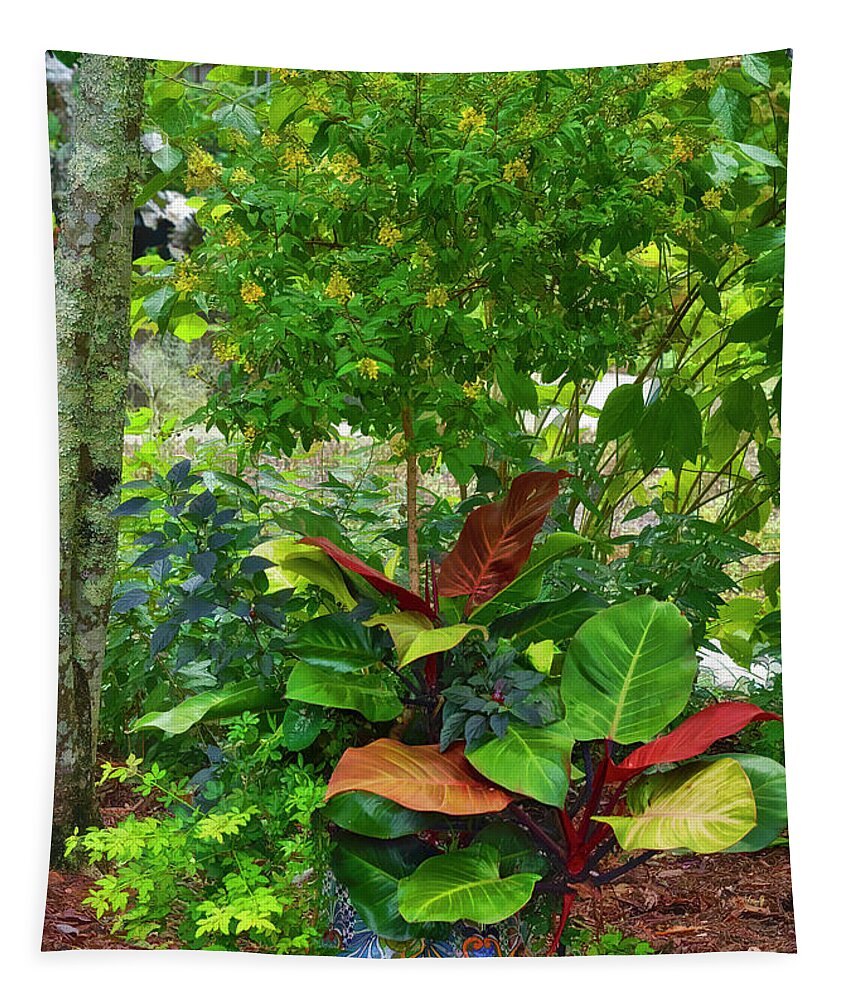 Garden Tapestry featuring the photograph The Garden by Kathy Baccari