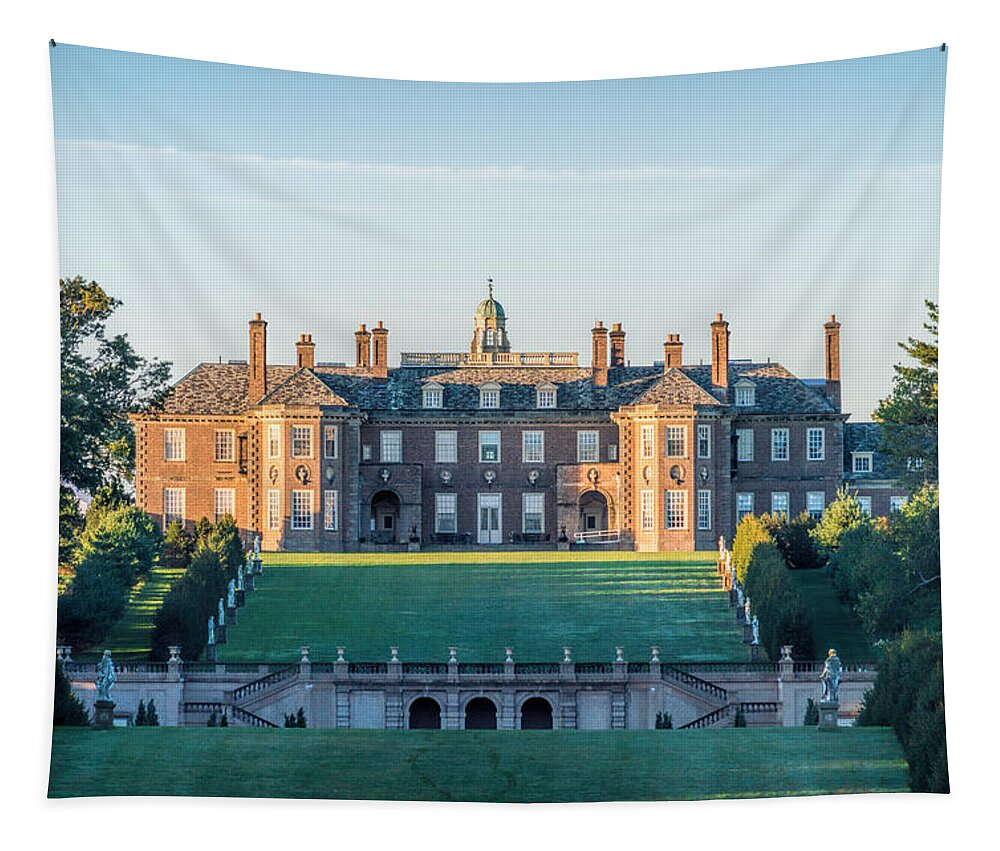 Crane Tapestry featuring the photograph The Great House at the Crane Estate by Stoney Stone