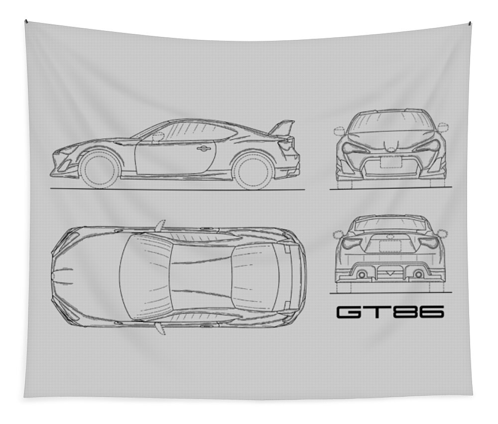 The GT86 Blueprint Tapestry