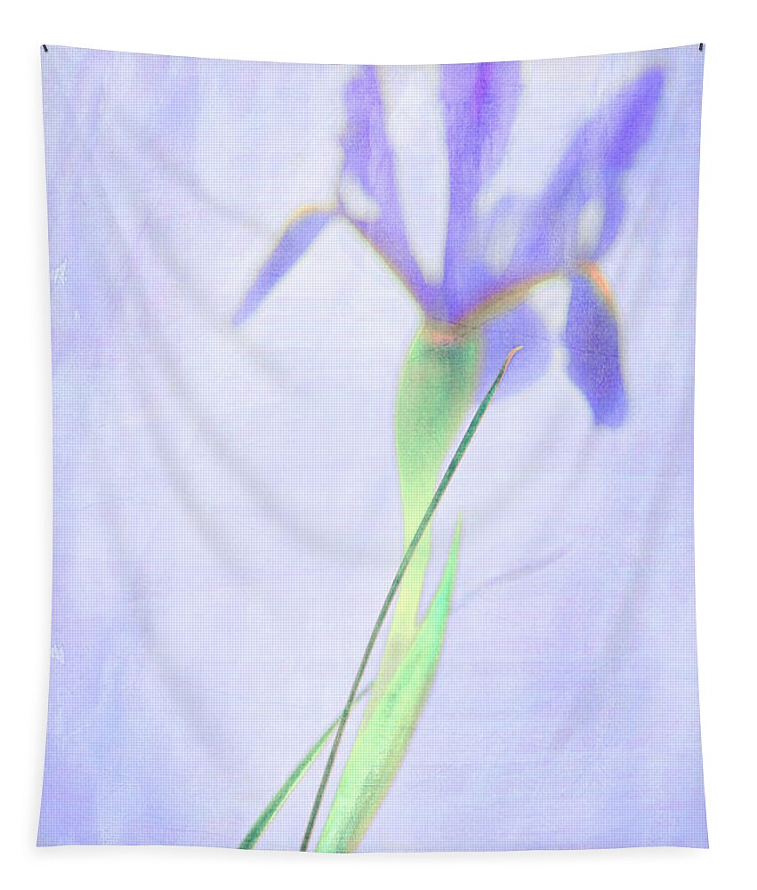 Iris Tapestry featuring the photograph The Iris by Theresa Tahara