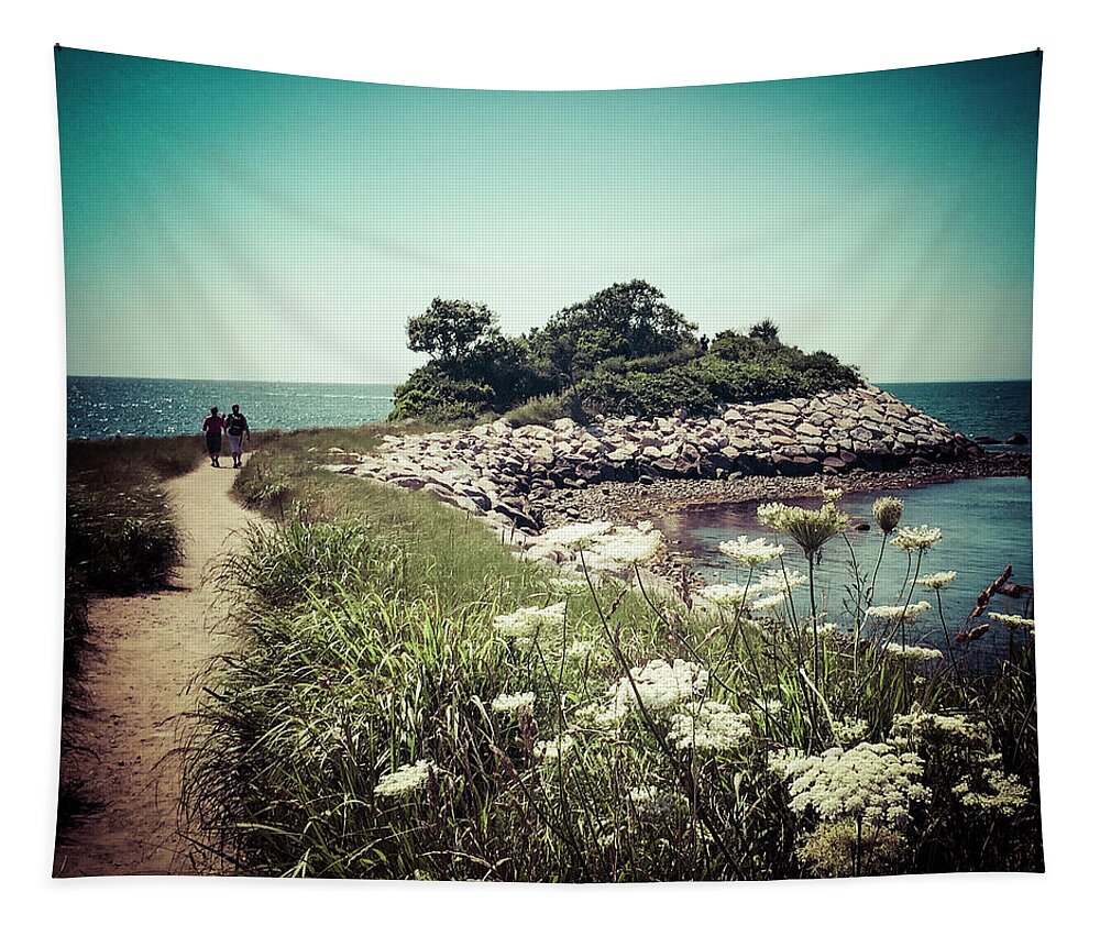 Buzzard's Bay Tapestry featuring the photograph The Knob Looking Ahead by Frank Winters