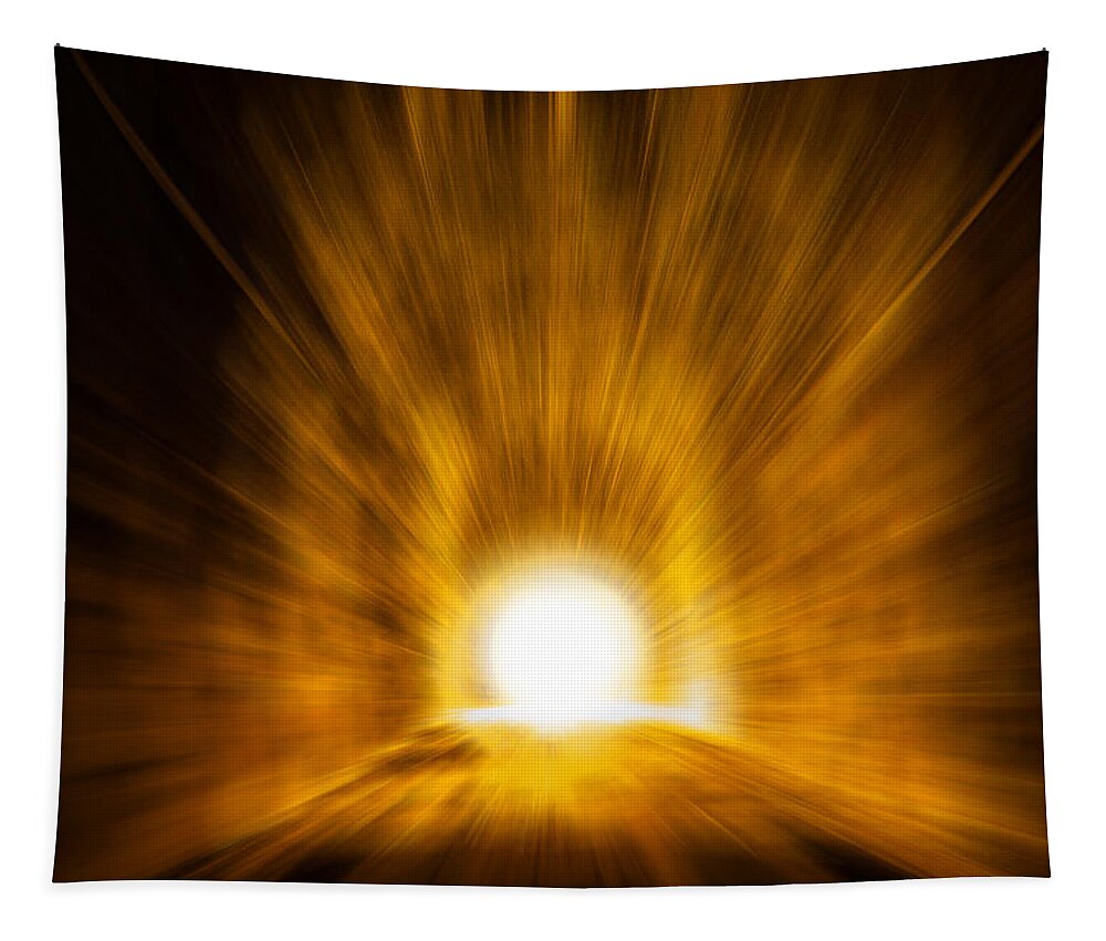 Lights Tapestry featuring the photograph The Light at the End of the Tunnel by Pelo Blanco Photo
