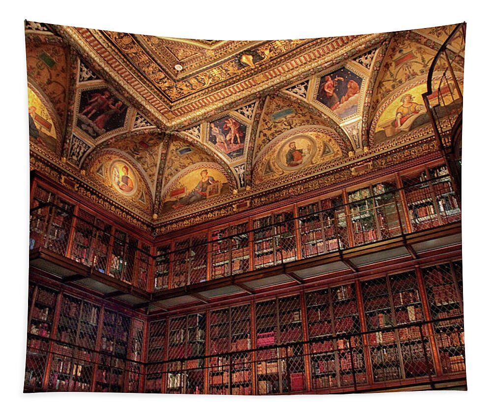 The Morgan Library Tapestry featuring the photograph The Morgan Library by Jessica Jenney