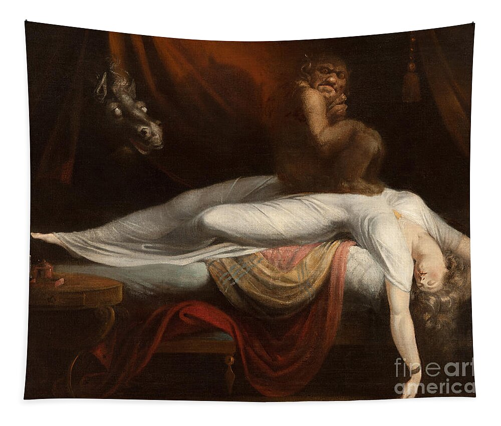 The Tapestry featuring the painting The Nightmare by Henry Fuseli