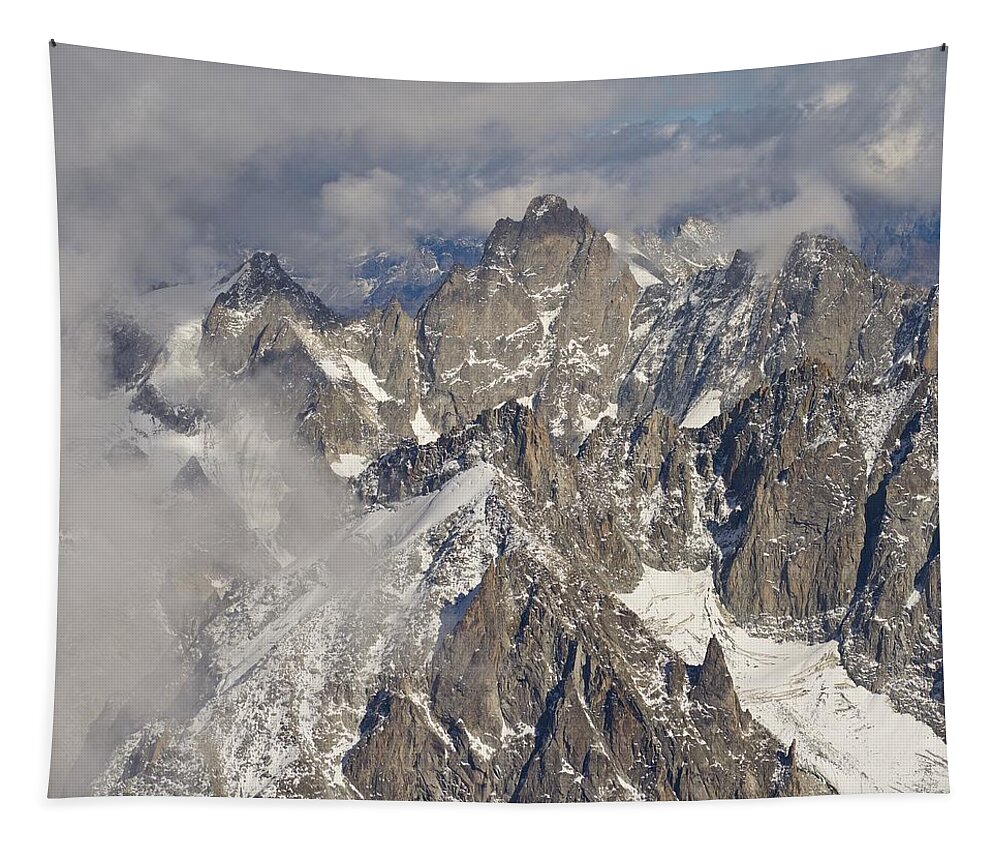 Aiguille Du Midi Tapestry featuring the photograph The Pinnacle by Stephen Taylor