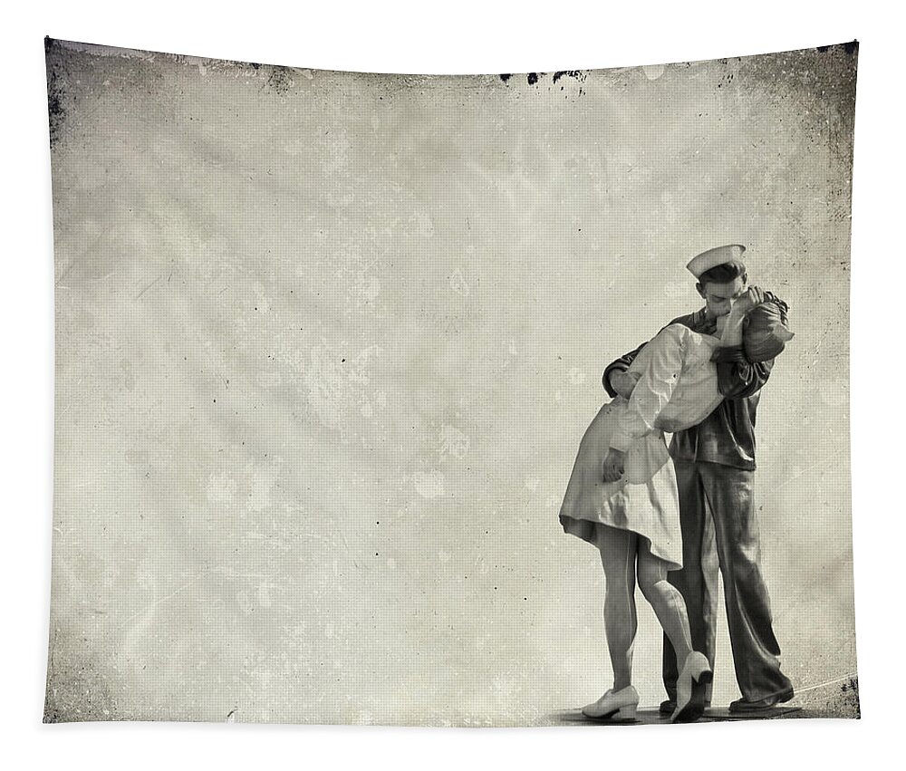 Kiss Tapestry featuring the photograph The Power of a Kiss by Evelina Kremsdorf