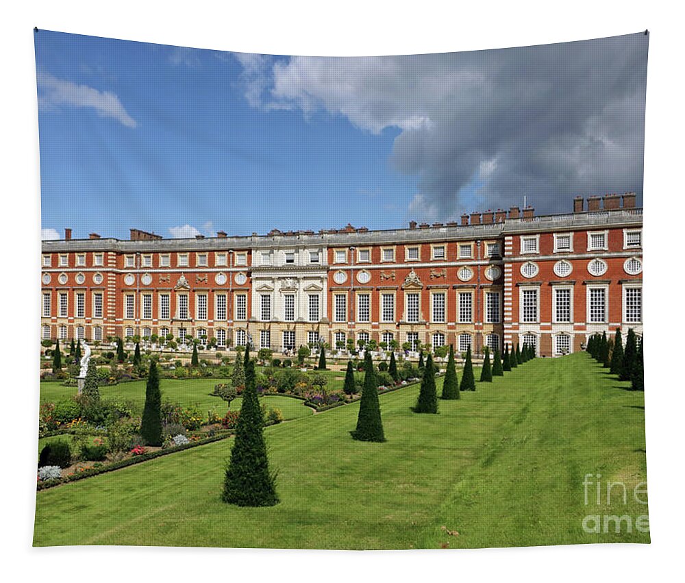 The Privy Garden Hampton Court Tapestry featuring the photograph The Privy Garden Hampton Court by Julia Gavin