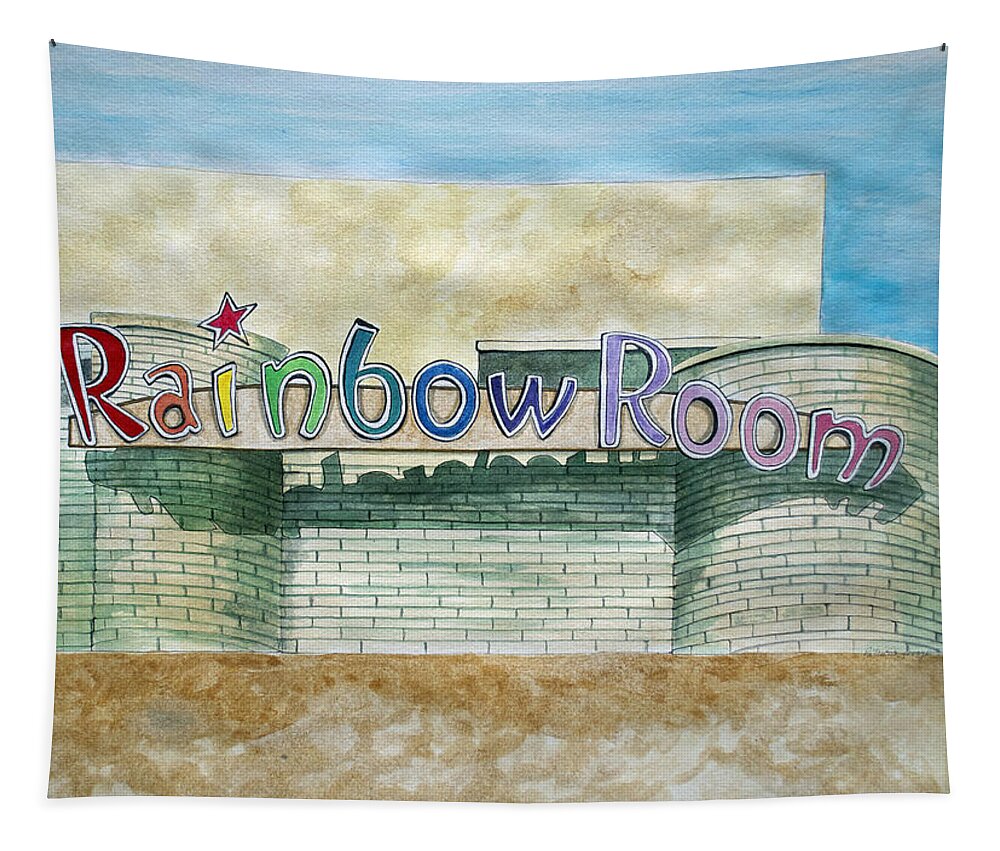 Asbury Art Tapestry featuring the painting The Rainbow Room by Patricia Arroyo
