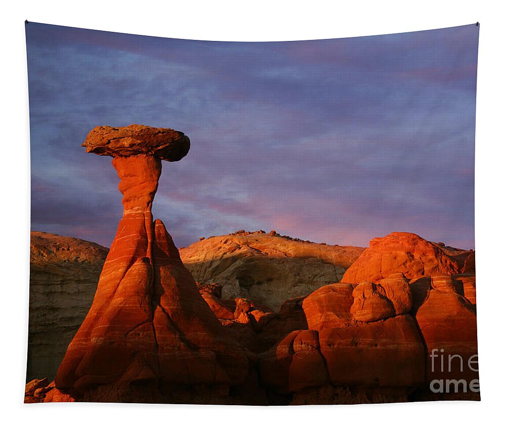 The Rim Rocks Tapestry featuring the photograph The Rim Rocks by Keith Kapple