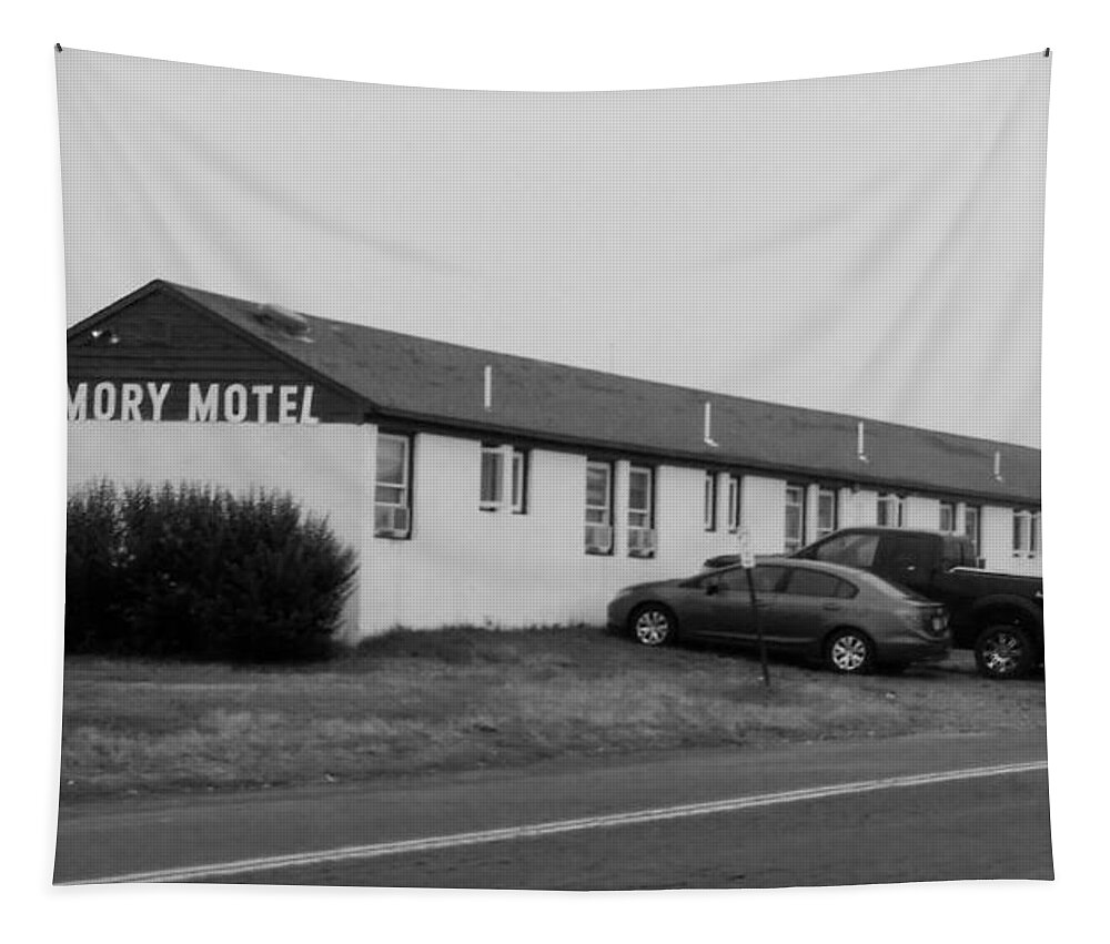 The Rolling Stones Tapestry featuring the photograph The Rolling Stones' Memory Motel Montauk New York by Rob Hans