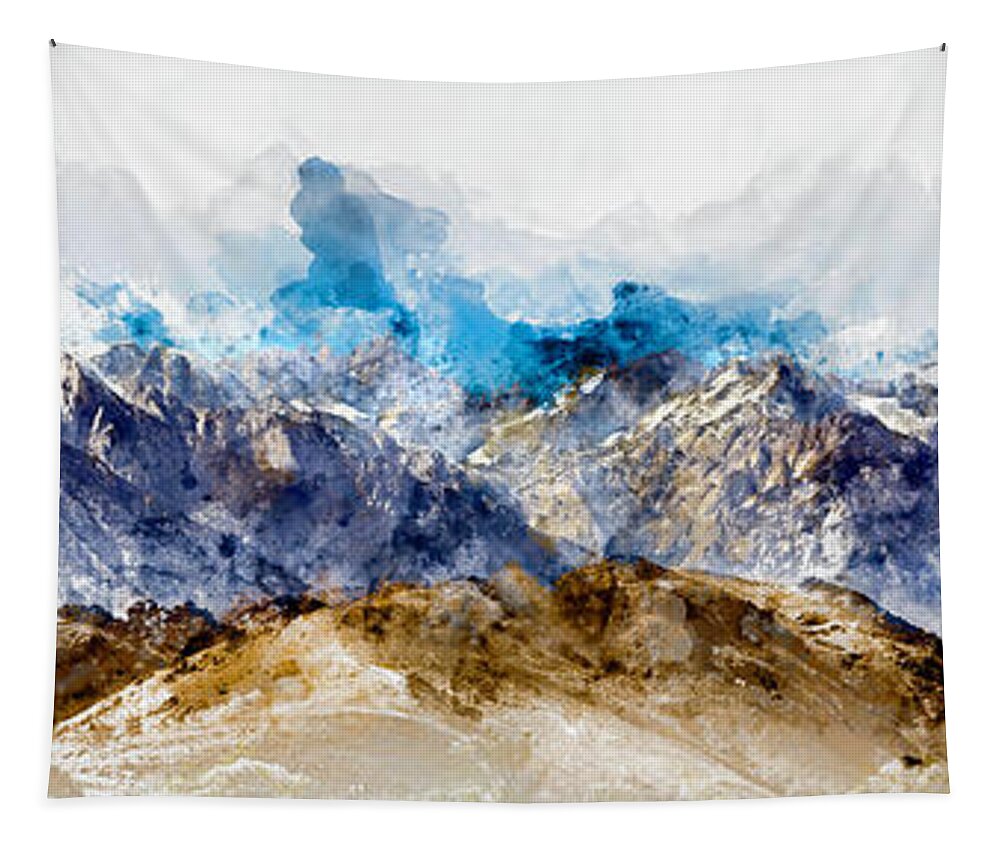 Sierras Tapestry featuring the photograph The Sierras by Bruce Bonnett