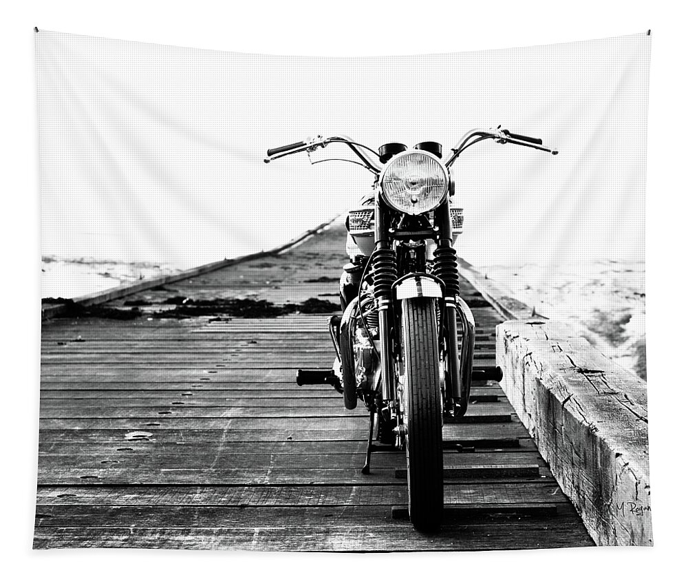 Motorcycle Tapestry featuring the photograph The Solo Mount by Mark Rogan