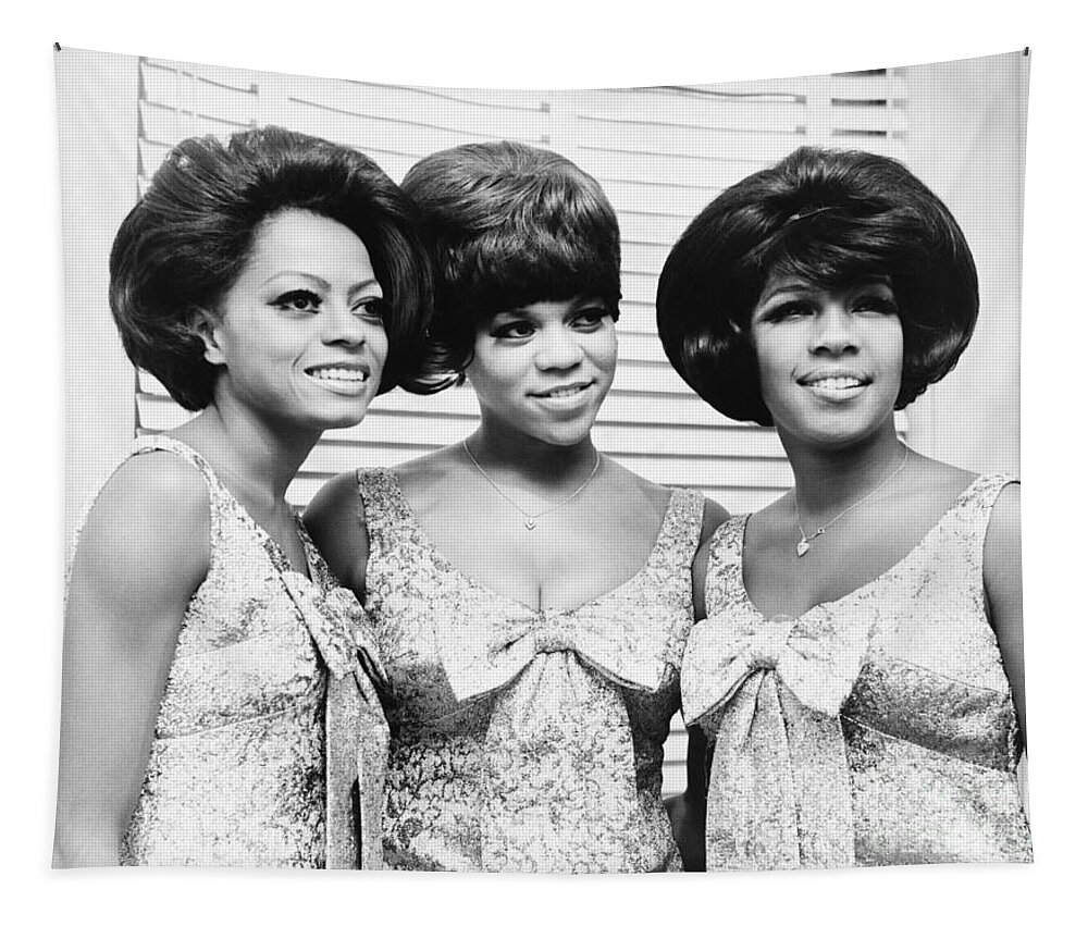The Supremes Tapestry featuring the photograph The Supremes by Charles Cocaine