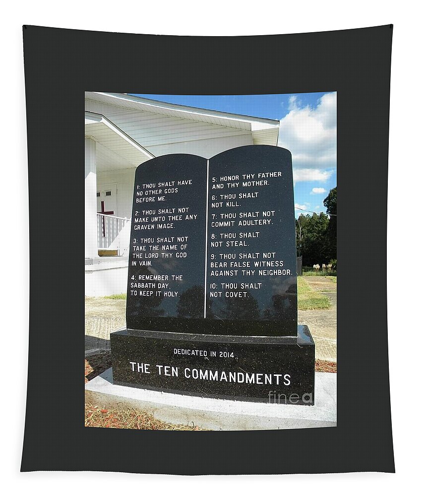 God Tapestry featuring the photograph The Ten Commandments by Matthew Seufer