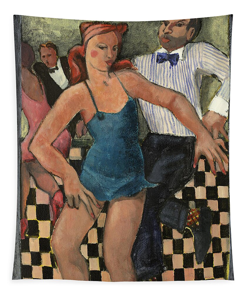 Dance Tapestry featuring the painting The Twist by Thomas Tribby