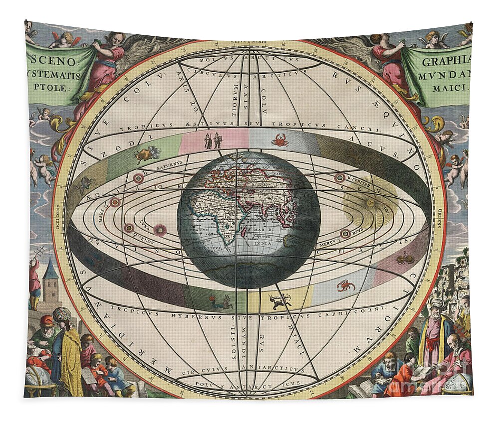 Science Tapestry featuring the photograph The Universe Of Ptolemy Harmonia by Science Source