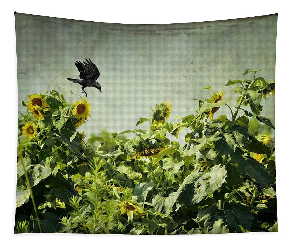 Birds Tapestry featuring the photograph The Visitor by Jan Amiss Photography