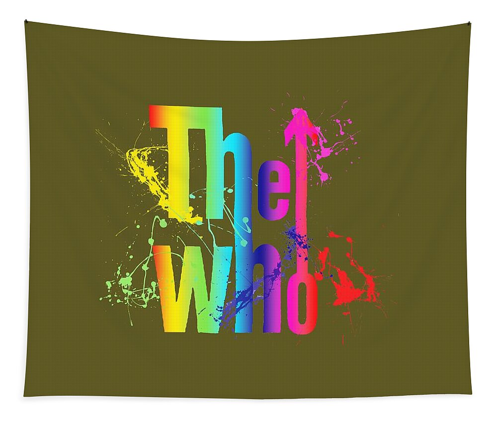 The Who Tapestry featuring the digital art The Who by Chris Smith