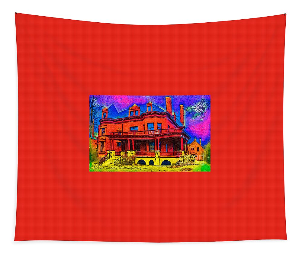 Homes Tapestry featuring the digital art The Wrap Around Porch by Kirt Tisdale
