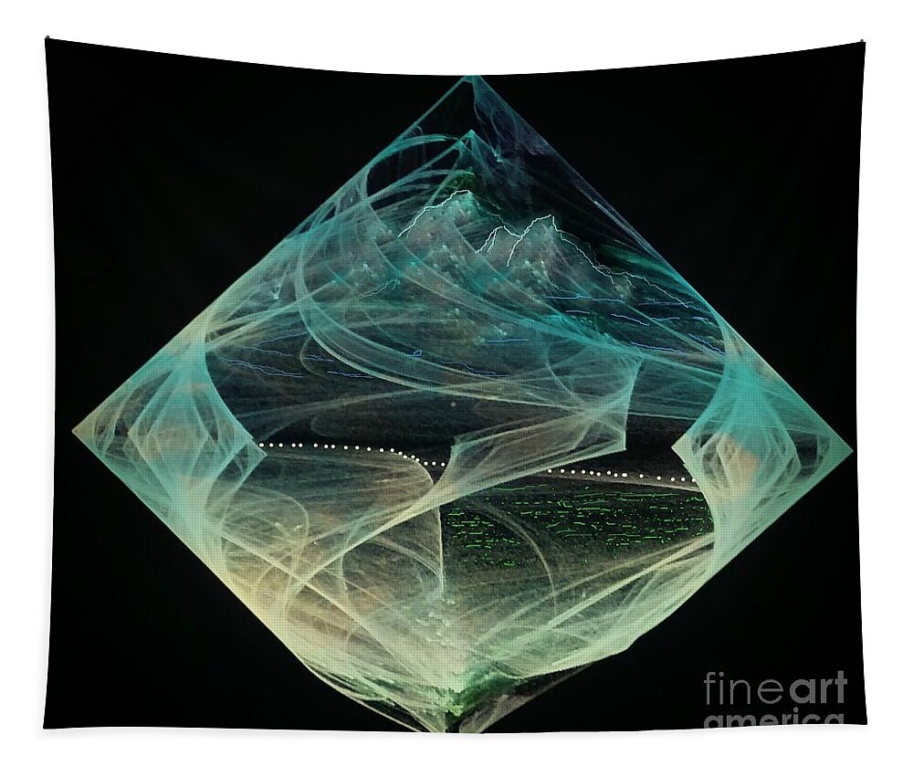Heaven Tapestry featuring the digital art Thinning Of The Veil by Diamante Lavendar