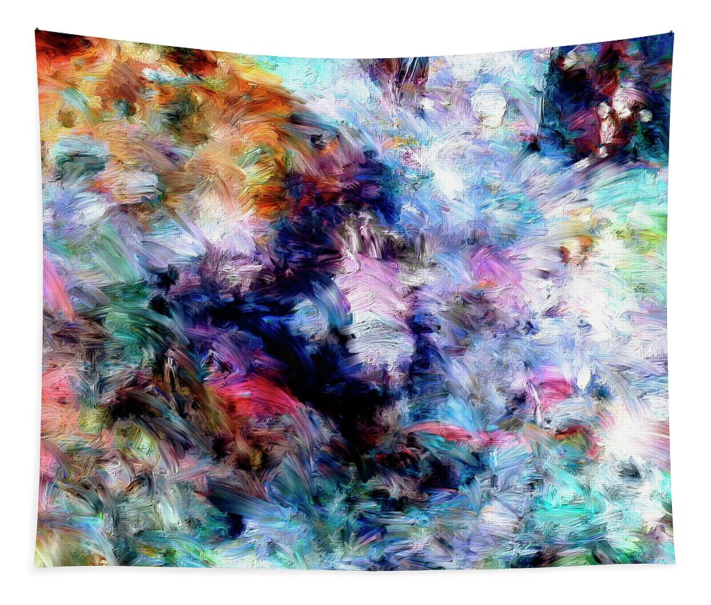 Abstract Tapestry featuring the painting Third Bardo by Dominic Piperata