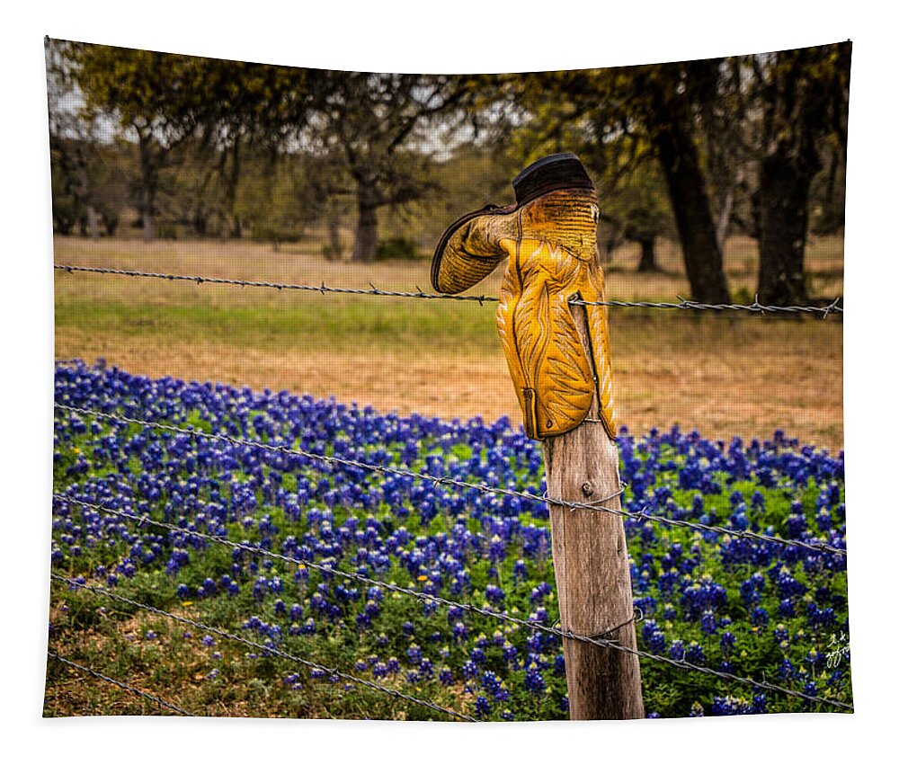 Rustic Tapestry featuring the photograph This Boot Was Made For... by TK Goforth