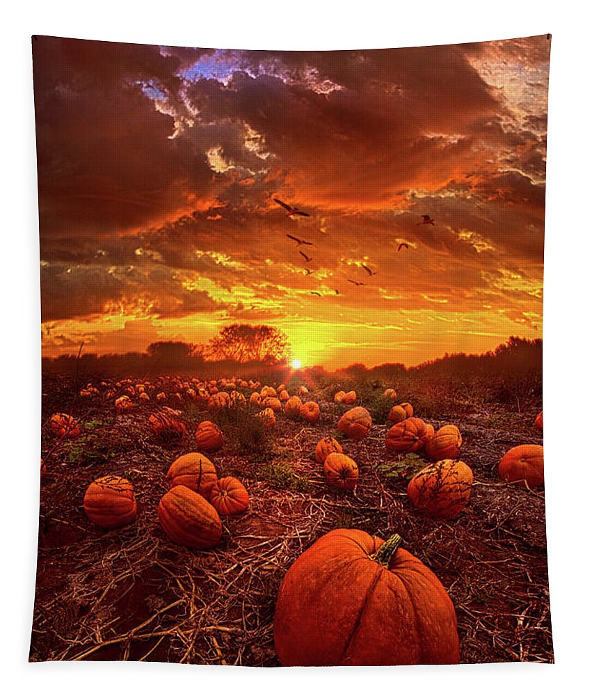 Halloween Tapestry featuring the photograph This Our Town of Halloween by Phil Koch