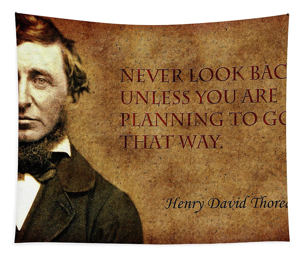 Thoreau Tapestry featuring the photograph Thoreau Quote 2 by Andrew Fare