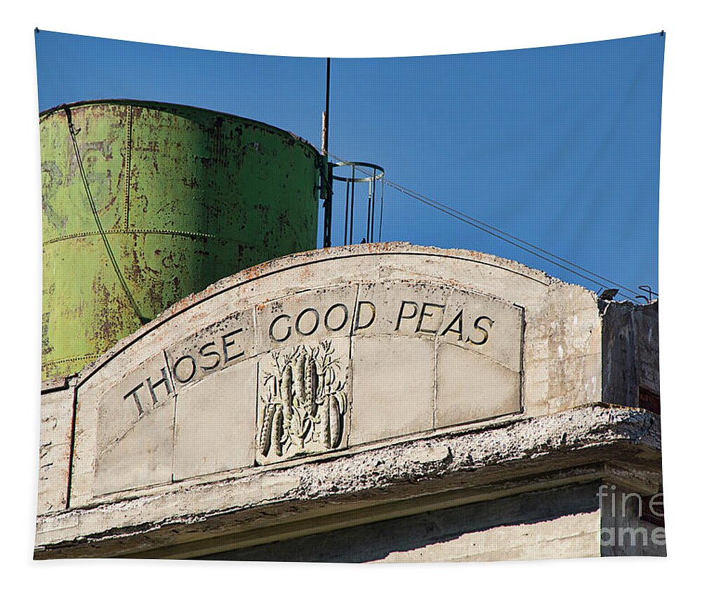 Those Good Peas Tapestry featuring the photograph Those Good Peas by Priscilla Burgers