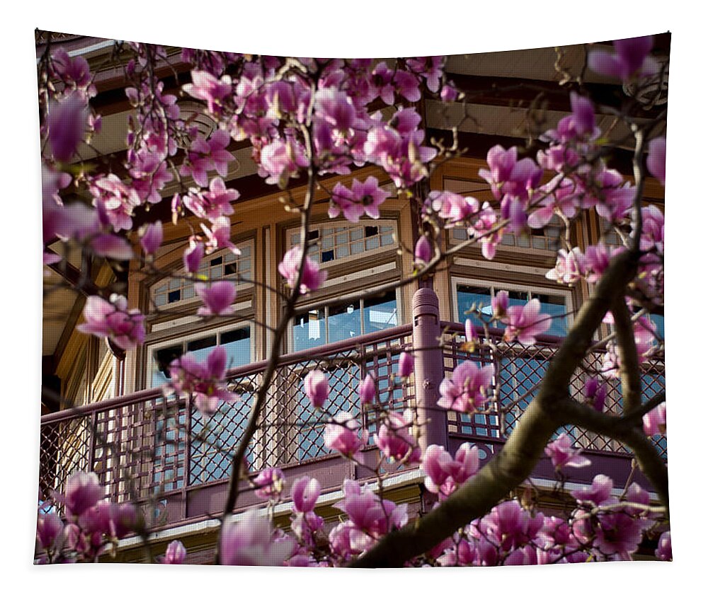 American Kiwi Photo Tapestry featuring the photograph Through the Flowers by Mark Dodd