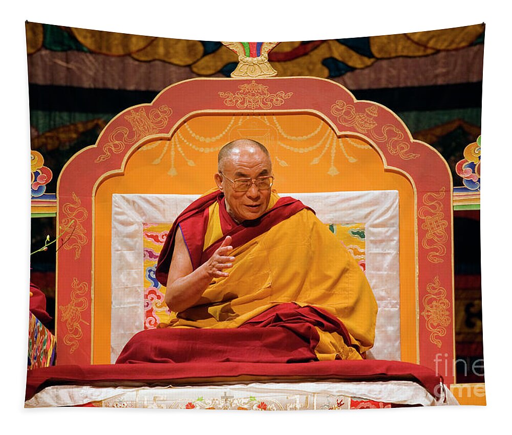 Leader Tapestry featuring the photograph Tibetan_d130 by Craig Lovell