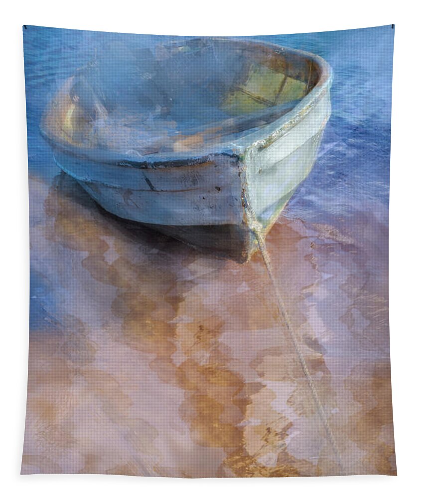 Atlantic Tapestry featuring the photograph Tide Up at the Shore by Debra and Dave Vanderlaan