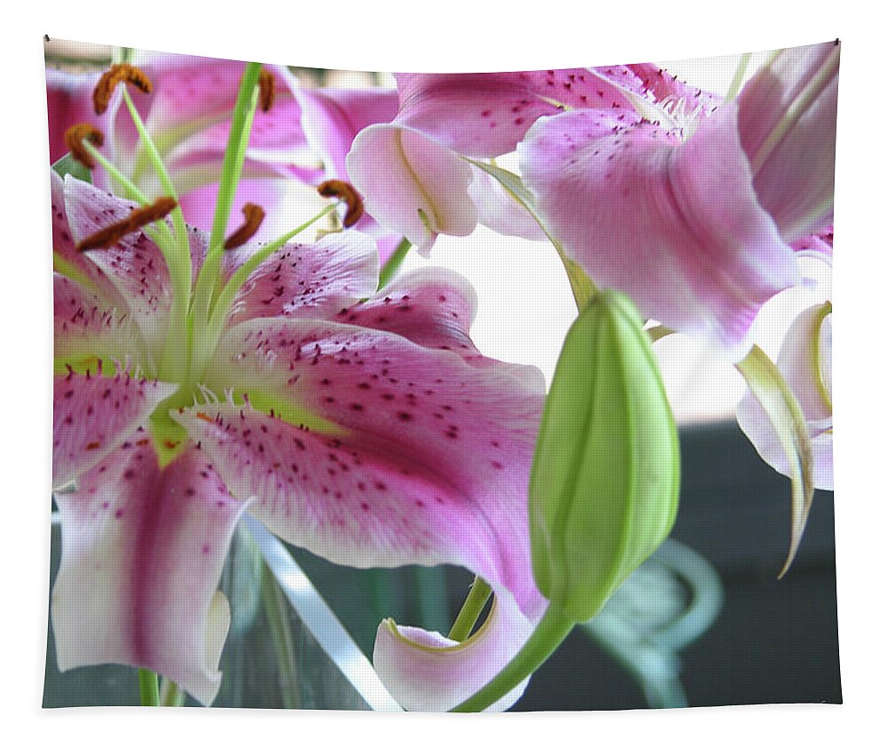 Photography Tapestry featuring the photograph Tiger Lilies by Julianne Felton