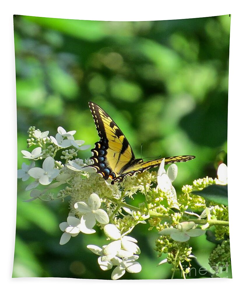 Butterfly Tapestry featuring the photograph Tiger Swallowtail by Nancy Patterson