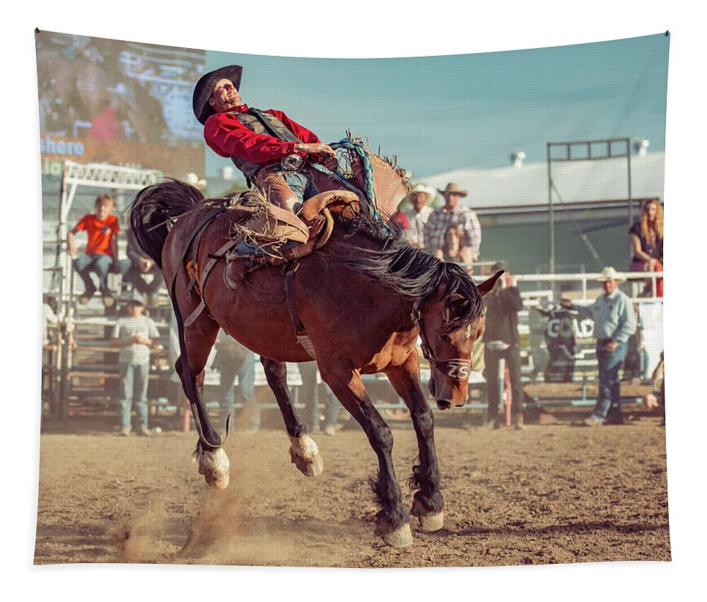 Rodeo Tapestry featuring the photograph Tight Grip by Todd Klassy